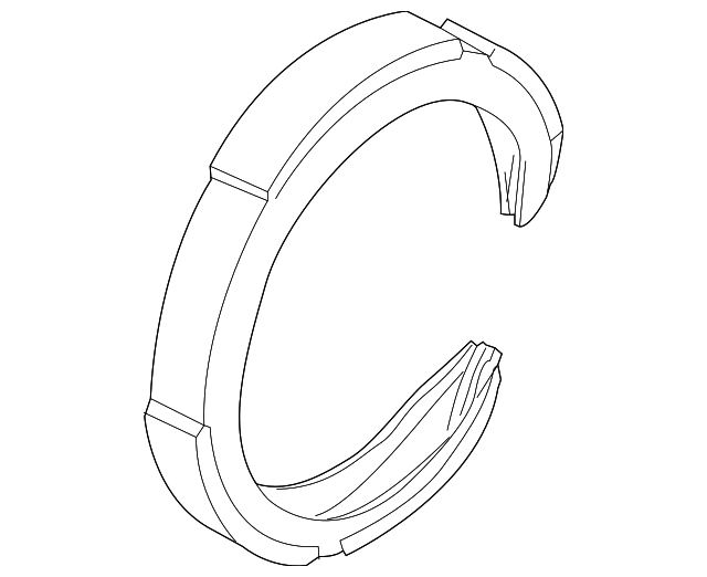 12455804 Деталь BRAKE SHOES, LEFT