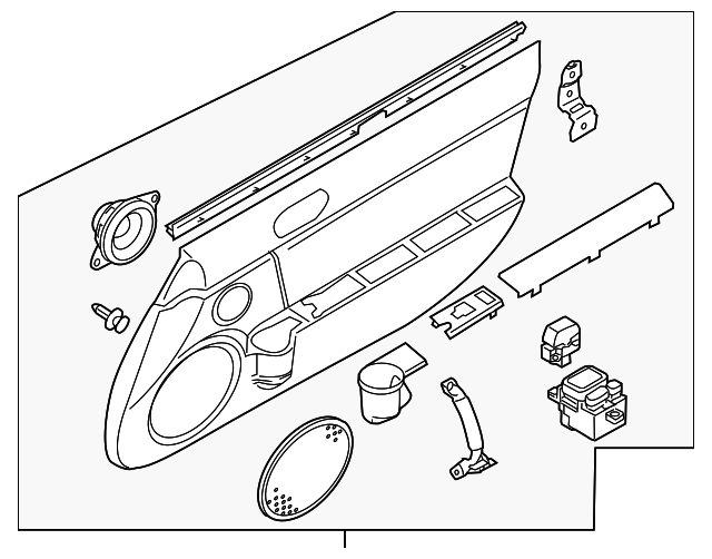 NF516842YK02 Деталь DOOR TRIM PANEL, RIGHT
