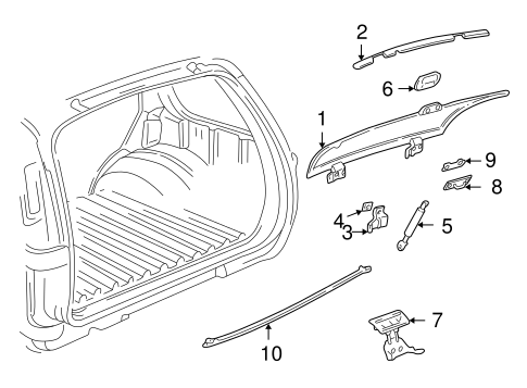 Blazer GLASS - TAIL GATE