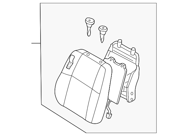 876001W301 Деталь SEAT BACK ASSY