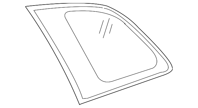 62720-42260 Деталь QUARTER GLASS, LEFT
