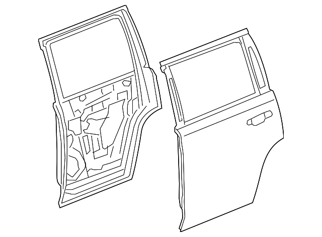 23453674 Деталь DOOR SHELL, LEFT