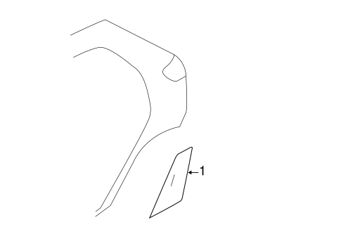 2 EXTERIOR TRIM - QUARTER PANEL