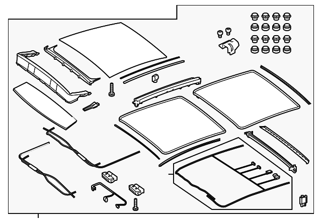 117-780-00-29-7N90 Деталь SUNROOF ASSY