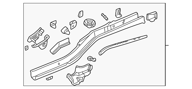 5014932AA Деталь SIDE RAIL, RIGHT