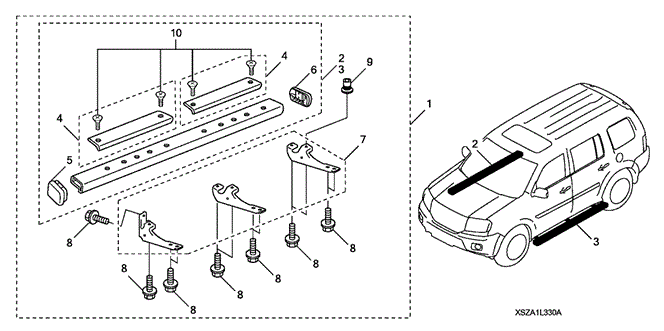 ACCESSORIES/SIDE STEPS for 2010 Honda PILOT #1