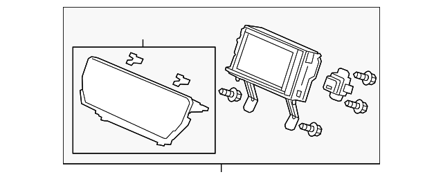 39710-TX4-305 Деталь DISPLAY ASSY., CENTER (COO) (PANASONIC)