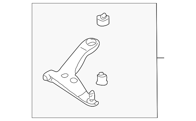 MR961391 Деталь LOWER CNTRL ARM, LEFT