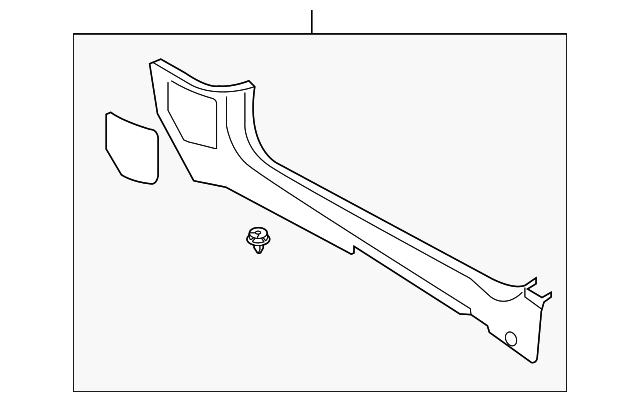 51-43-7-267-265 Деталь SCUFF PLATE, LEFT