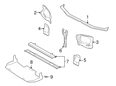 Forester RADIATOR SUPPORT