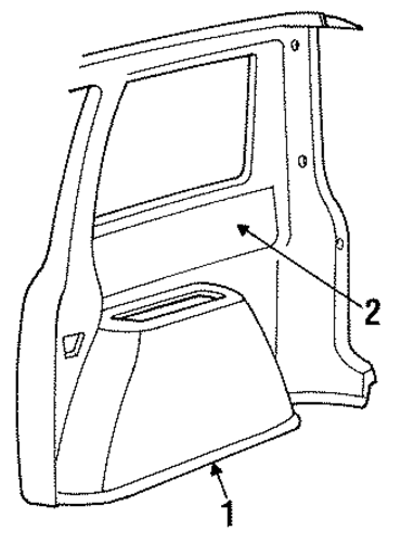 Grand Caravan INTERIOR TRIM - SIDE PANEL