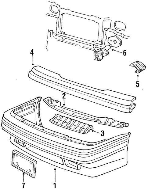 Escort BUMPER ASSEMBLY 2