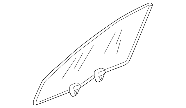 10439232 Деталь DOOR GLASS, LEFT