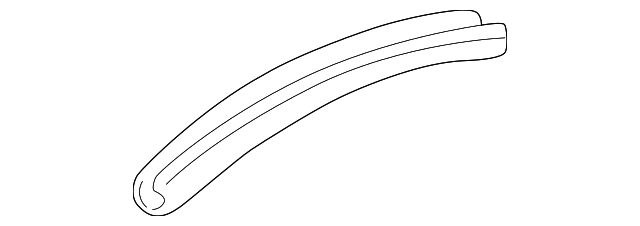 10442133 Деталь DOOR GLASS SEAL STRIP, LEFT