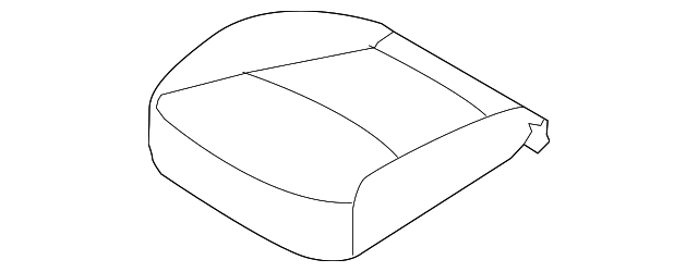 88180-1U610BD6 CUSHION COVER, LEFT