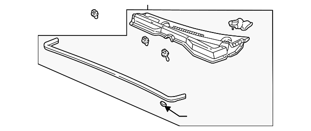 74210-S6M-A00 COWL TOP ASSY., L. FR. SIDE