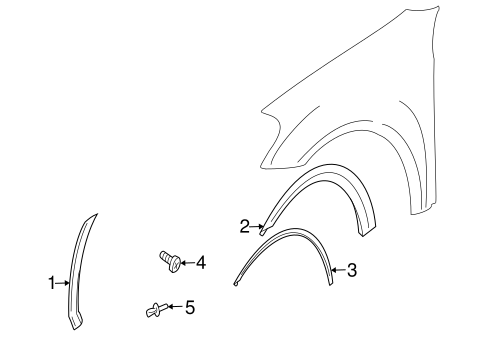 ML320 EXTERIOR TRIM - FENDER