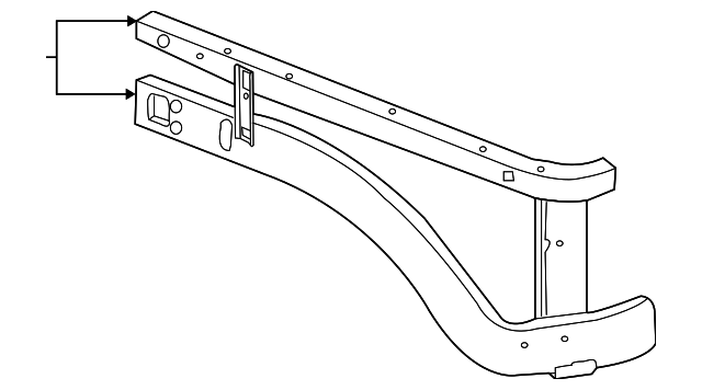 55275694AL Деталь SIDE RAIL, RIGHT