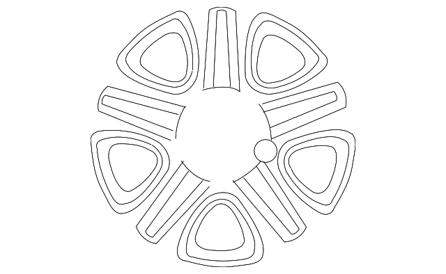 42611-60371 Деталь WHEEL, ALLOY, LEFT