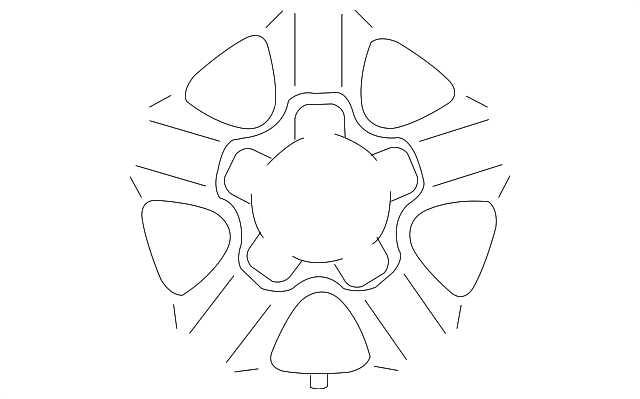 42611-60510 Деталь WHEEL, ALLOY, RIGHT
