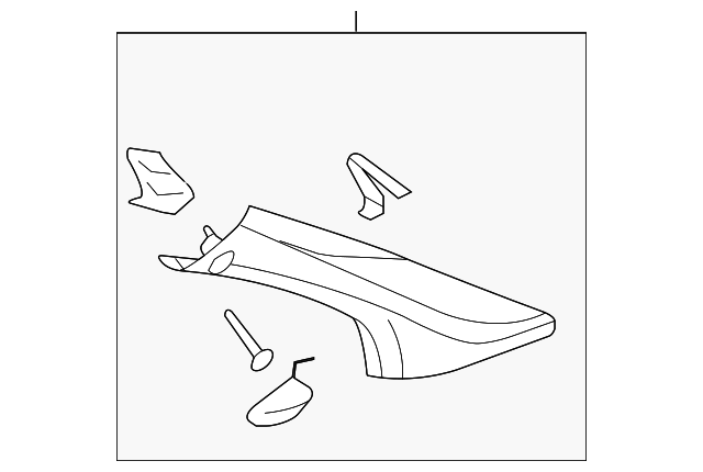 15827887 Деталь WINDSHIELD PILLAR TRIM, RIGHT