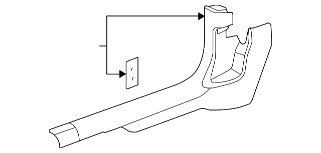 15262848 Деталь SILL PLATE, RIGHT