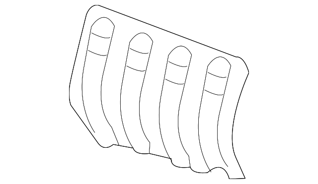 5C6-825-715 Деталь HEAT SHIELD, LEFT