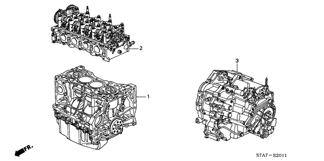 RSX ENGINE ASSY. - TRANSMISSION ASSY.