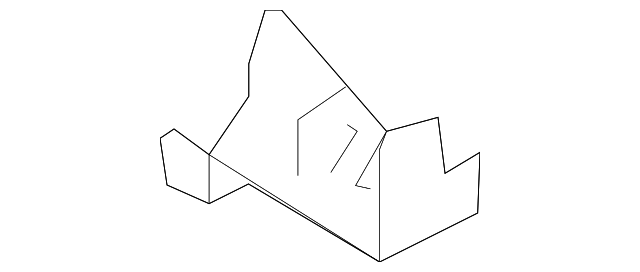 D651-71-190 Деталь INNER WHEELHOUSE BRACE, LEFT