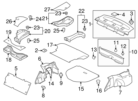 Lancer INTERIOR TRIM - REAR BODY