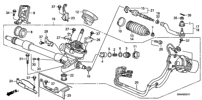 CIVIC SEDAN P.S. GEAR BOX (EPS)