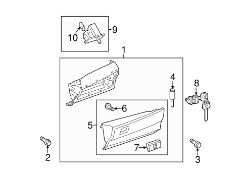 Camry GLOVE BOX