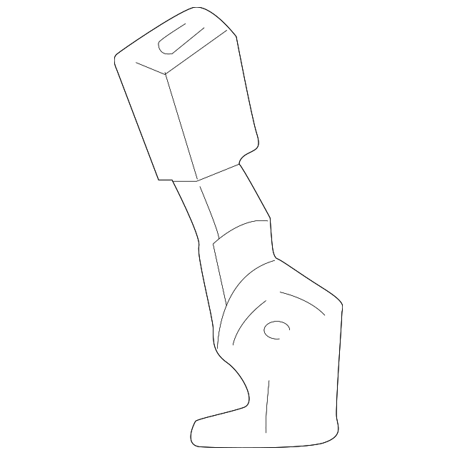 F75Z-7860044-BCJ Деталь BUCKLE, RIGHT