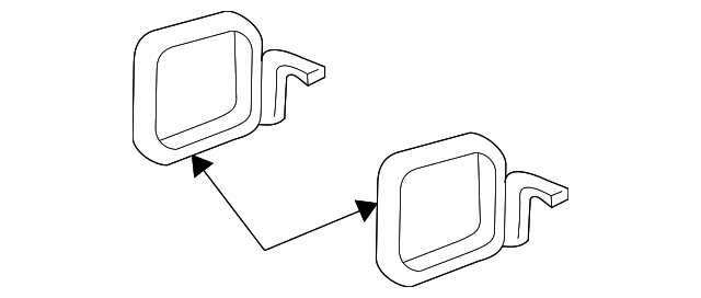 55397216AA Деталь SIDE GLASS SPACER, LEFT