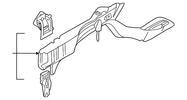 0K2CA-54300D Деталь LOWER RAIL, LEFT