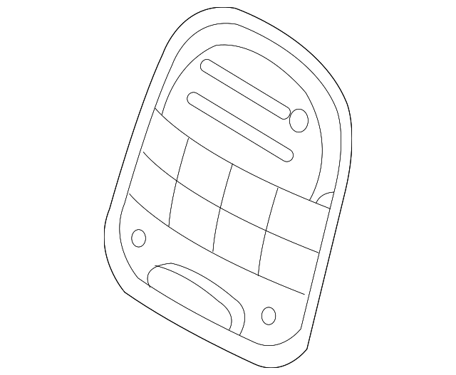 89380-4D110-CS2 Деталь SEAT BACK PANEL, LEFT