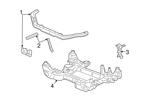 SRX RADIATOR SUPPORT