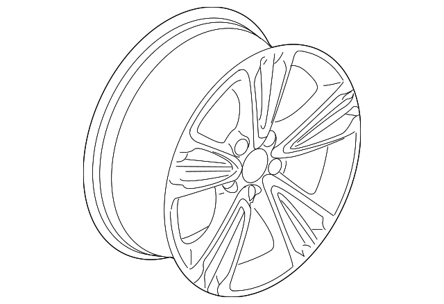 42700-TZ5-A11 Деталь DISK, ALUMINUM WHEEL (19X8J) (TPMS) (ENK