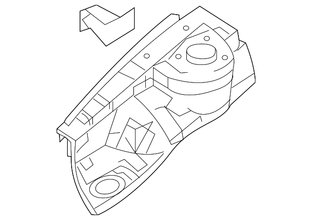 64501-2D010 Деталь APRON ASSY, LEFT