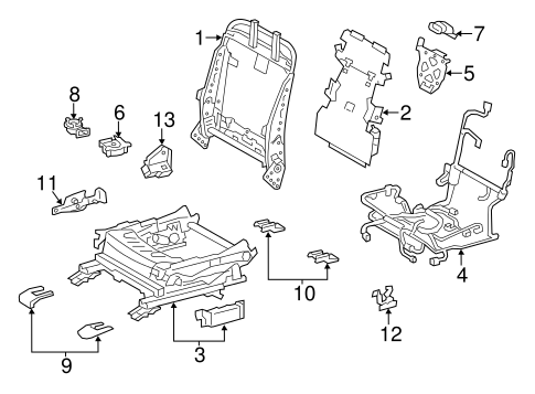 GS350 PASSENGER SEAT COMPONENTS 3