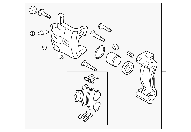 58210-2E000 Деталь CALIPER ASSY, LEFT