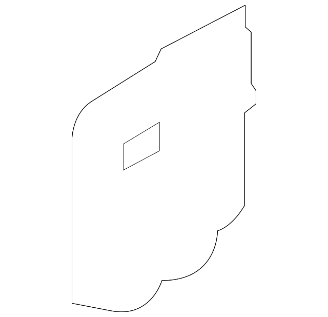 19316988 Деталь WATER SHIELD, LEFT