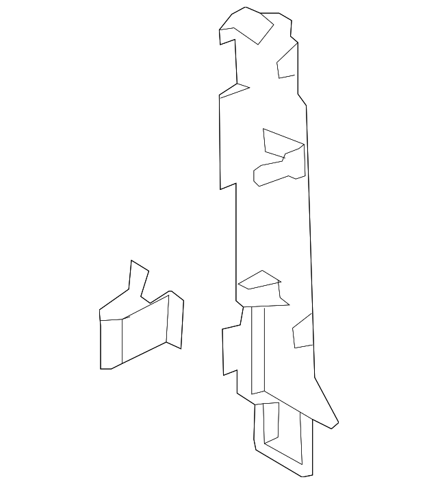 BB5Z-78044C61-AA Деталь COWL KICK PANEL, LEFT