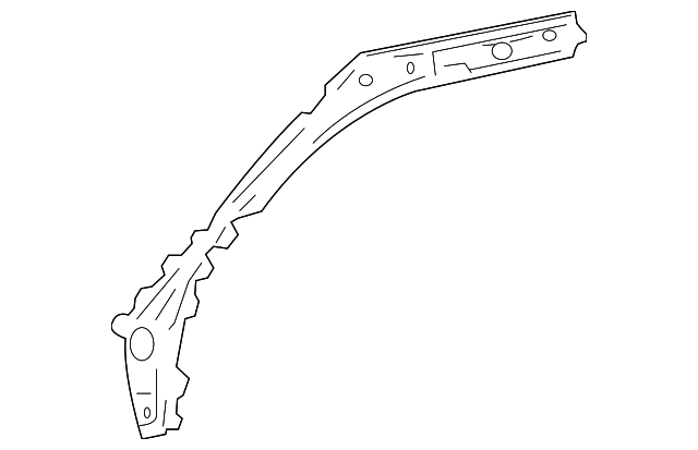 ZZDA-54-561 Деталь WINDSHIELD PILLAR REINF, LEFT