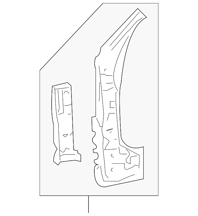 ZZCA-71-210A Деталь HINGE PLR REINF, LEFT