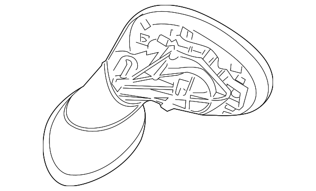 51-16-9-805-008 Деталь MIRROR BASE, RIGHT