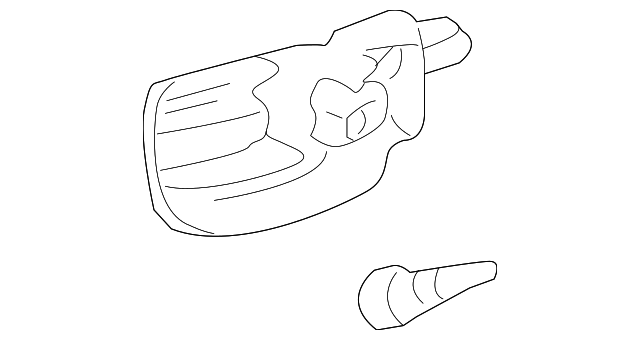 69206-02100-B0 HANDLE, INSIDE, LEFT