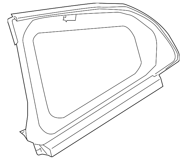 83306-1EA0A Деталь QUARTER GLASS, RIGHT