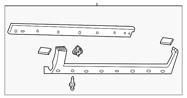 12493716 Деталь ROCKER MOLDING, LEFT