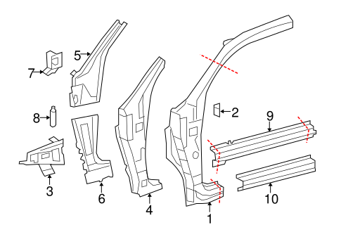 Tundra HINGE PILLAR